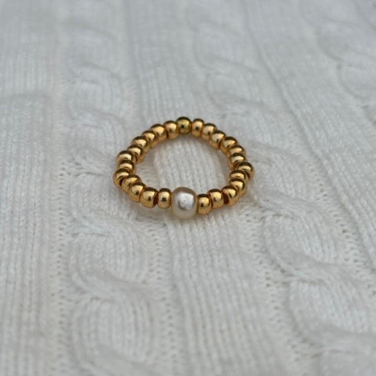 Vintage Pearl Stretch Rings