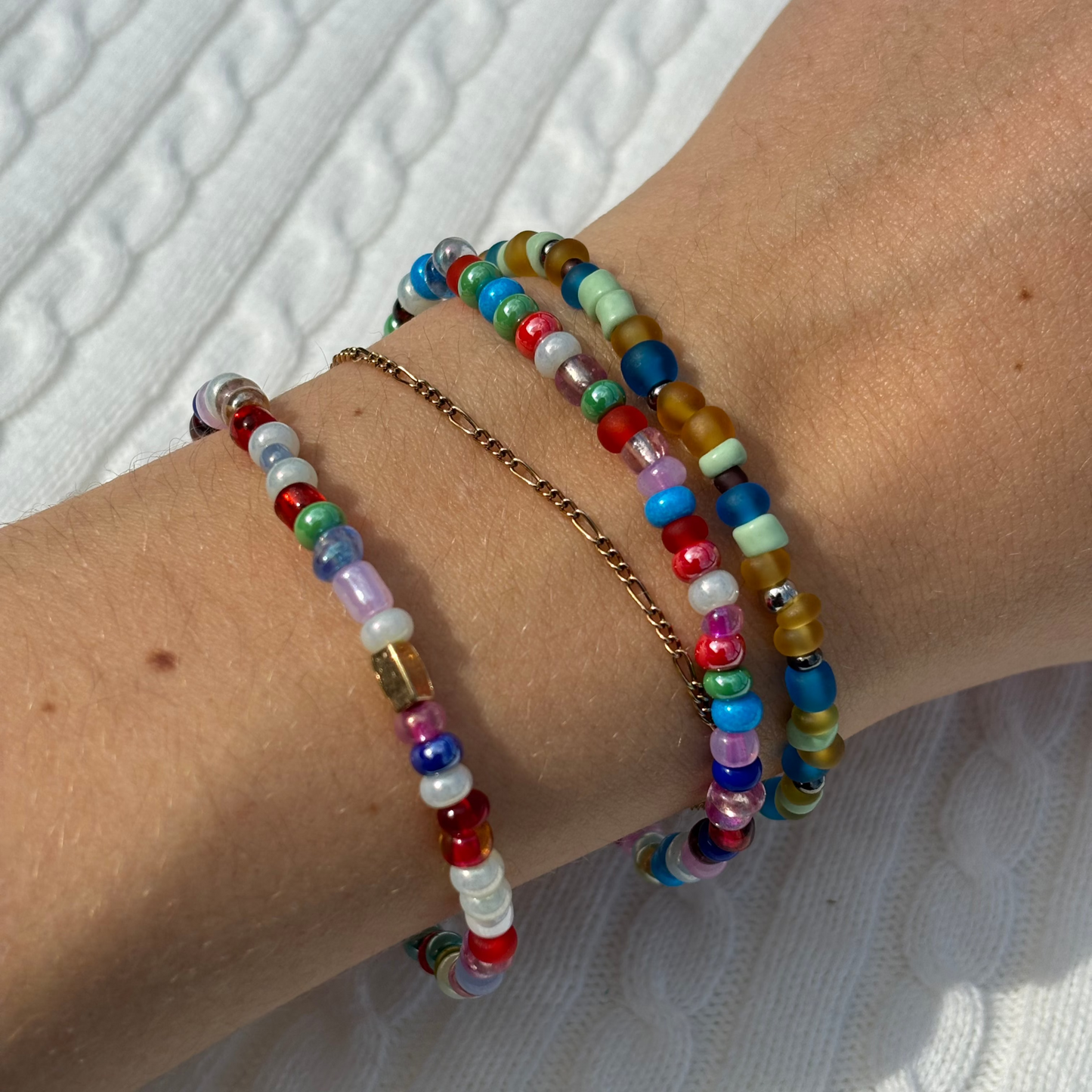 Chunky Confetti Stretch Bracelet