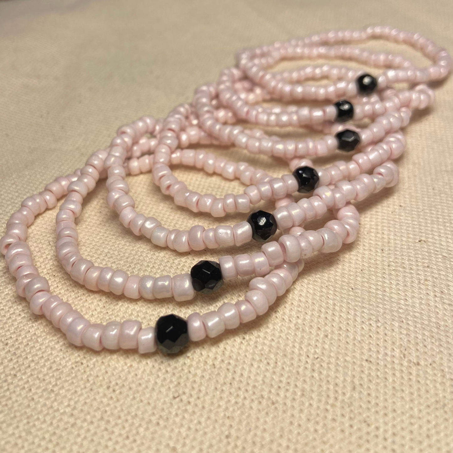 Pink Bejeweled Bracelet