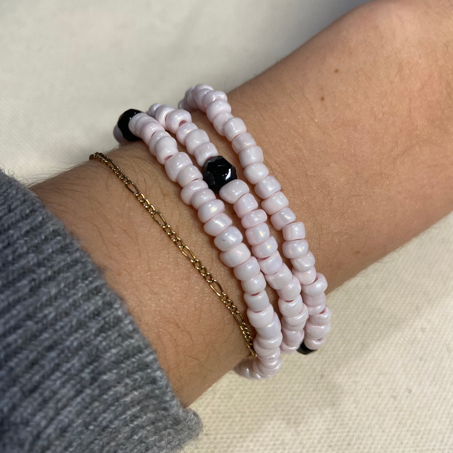 Pink Bejeweled Bracelet