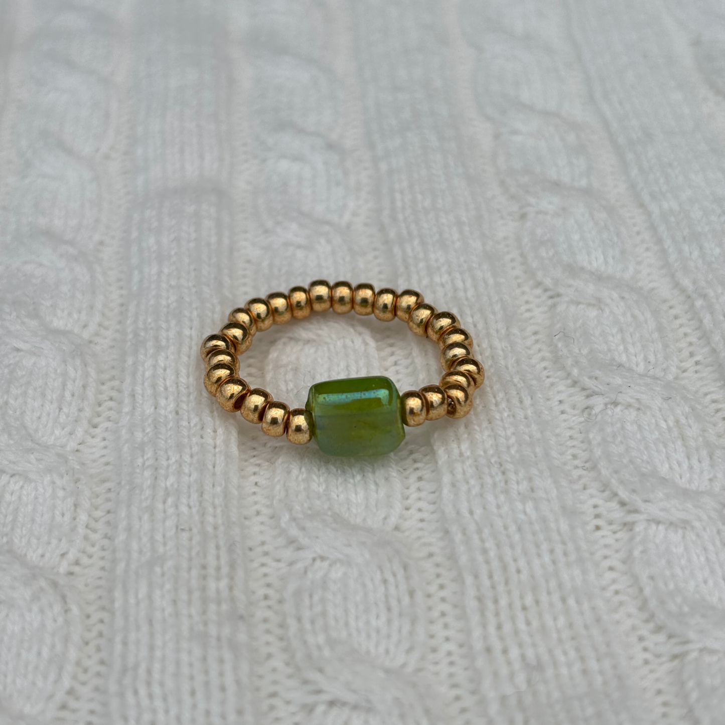 Vintage Glass Bead Rings