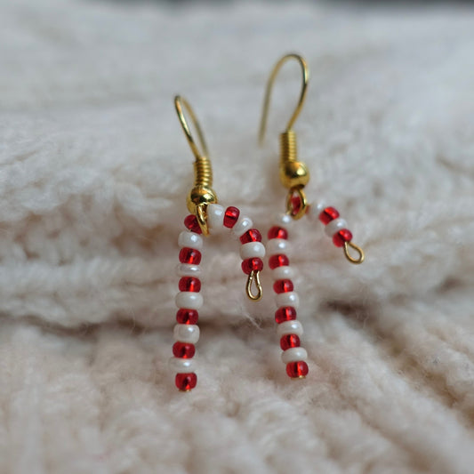 Mini Candy Cane Earrings